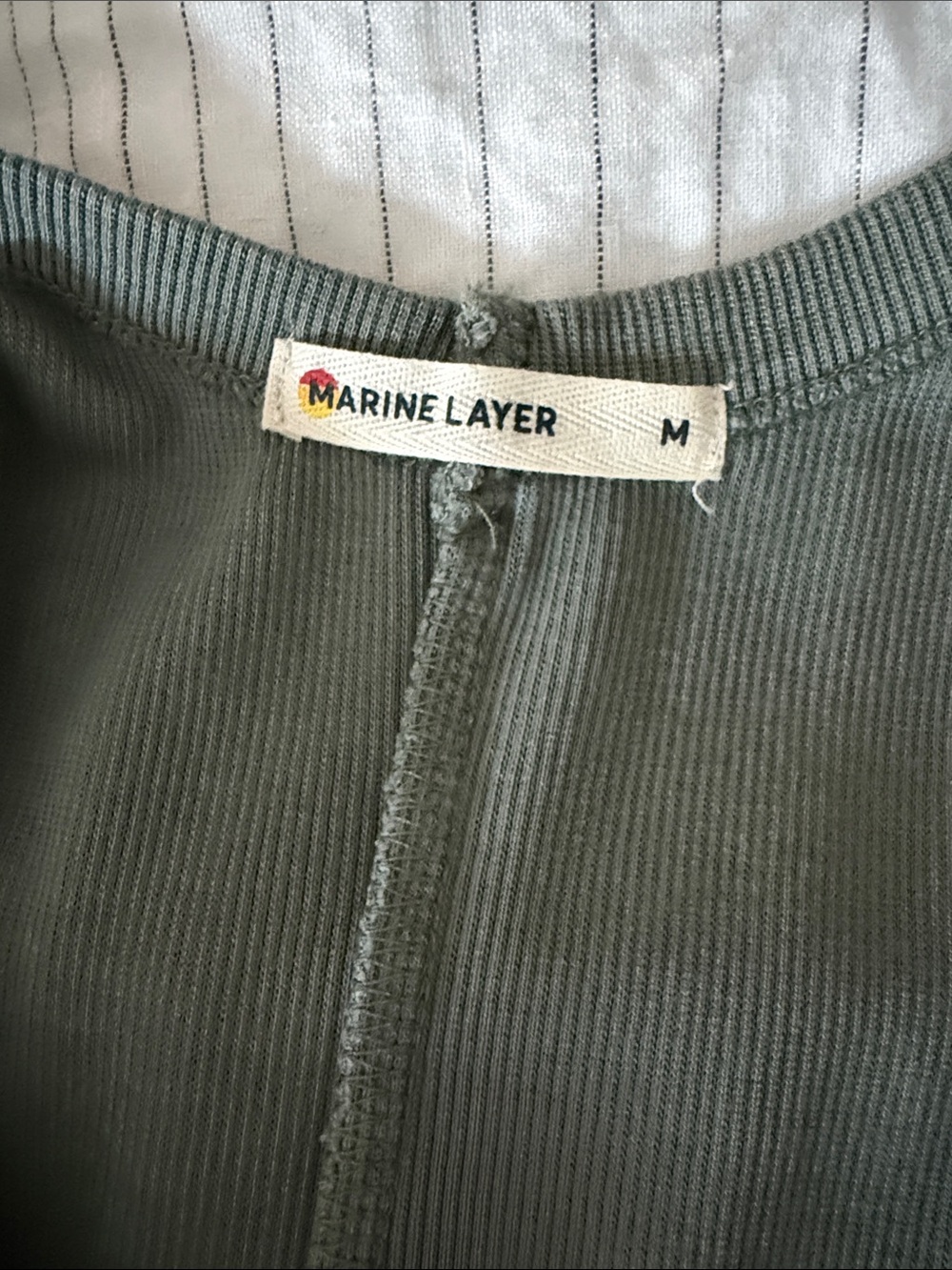 Marine Layer Ribbed Sage Maxi Tank Dress - Picture 2 of 4